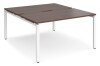 Dams Adapt Bench Desk Two Person Back To Back - 1400 x 1600mm - Walnut