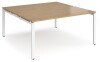 Dams Adapt Bench Desk Two Person Back To Back - 1600 x 1600mm - Oak