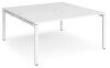 Dams Adapt Bench Desk Two Person Back To Back - 1600 x 1600mm - White