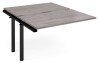 Dams Adapt Bench Desk Two Person Extension - 1200 x 1600mm - Grey Oak