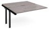 Dams Adapt Bench Desk Two Person Extension - 1400 x 1600mm - Grey Oak