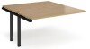 Dams Adapt Bench Desk Two Person Extension - 1400 x 1600mm - Oak