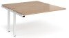 Dams Adapt Bench Desk Two Person Extension - 1400 x 1600mm - Beech