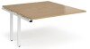 Dams Adapt Bench Desk Two Person Extension - 1400 x 1600mm - Oak