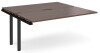 Dams Adapt Bench Desk Two Person Extension - 1600 x 1600mm - Walnut
