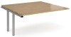 Dams Adapt Bench Desk Two Person Extension - 1600 x 1600mm - Oak