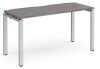 Dams Adapt Bench Desk One Person - 1400 x 600mm - Grey Oak