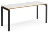 Dams Adapt Bench Desk One Person - 1600 x 600mm - White/Oak