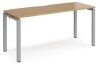 Dams Adapt Bench Desk One Person - 1600 x 600mm - Oak