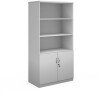 Dams Deluxe Combination Unit with Open Top 2000mm High with 4 Shelves - White