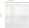 Nobo Transparent Acrylic Mini Whiteboard Desktop or Wall Mounted 450mm x 450mm