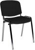 Dams Taurus Chrome Frame Stacking Chairs - Black