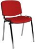 Dams Taurus Chrome Frame Stacking Chairs - Red
