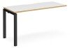 Dams Adapt Bench Desk One Person Extension - 1400 x 600mm - White/Oak