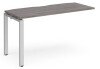 Dams Adapt Bench Desk One Person Extension - 1400 x 600mm - Grey Oak