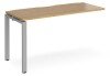 Dams Adapt Bench Desk One Person Extension - 1400 x 600mm - Oak