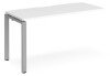 Dams Adapt Bench Desk One Person Extension - 1400 x 600mm - White