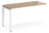 Dams Adapt Bench Desk One Person Extension - 1400 x 600mm - Beech