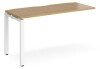 Dams Adapt Bench Desk One Person Extension - 1400 x 600mm - Oak