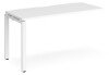 Dams Adapt Bench Desk One Person Extension - 1400 x 600mm - White