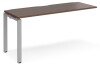 Dams Adapt Bench Desk One Person Extension - 1600 x 600mm - Walnut