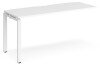 Dams Adapt Bench Desk One Person Extension - 1600 x 600mm - White