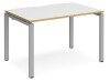 Dams Adapt Bench Desk One Person - 1200 x 800mm - White/Oak