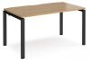 Dams Adapt Bench Desk One Person - 1400 x 800mm - Oak