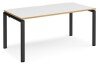 Dams Adapt Bench Desk One Person - 1600 x 800mm - White/Oak