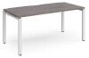 Dams Adapt Bench Desk One Person - 1600 x 800mm - Grey Oak