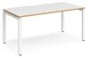 Dams Adapt Bench Desk One Person - 1600 x 800mm - White/Oak