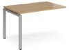 Dams Adapt Bench Desk One Person Extension - 1200 x 800mm - Oak