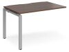 Dams Adapt Bench Desk One Person Extension - 1200 x 800mm - Walnut