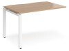 Dams Adapt Bench Desk One Person Extension - 1200 x 800mm - Beech