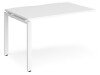 Dams Adapt Bench Desk One Person Extension - 1200 x 800mm - White