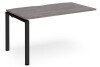 Dams Adapt Bench Desk One Person Extension - 1400 x 800mm - Grey Oak