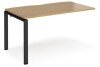 Dams Adapt Bench Desk One Person Extension - 1400 x 800mm - Oak