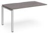 Dams Adapt Bench Desk One Person Extension - 1400 x 800mm - Grey Oak