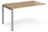 Dams Adapt Bench Desk One Person Extension - 1400 x 800mm - Oak