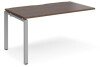 Dams Adapt Bench Desk One Person Extension - 1400 x 800mm - Walnut