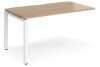 Dams Adapt Bench Desk One Person Extension - 1400 x 800mm - Beech