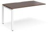 Dams Adapt Bench Desk One Person Extension - 1400 x 800mm - Walnut