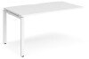 Dams Adapt Bench Desk One Person Extension - 1400 x 800mm - White