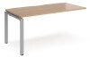 Dams Adapt Bench Desk One Person Extension - 1600 x 800mm - Beech