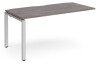 Dams Adapt Bench Desk One Person Extension - 1600 x 800mm - Grey Oak