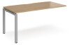 Dams Adapt Bench Desk One Person Extension - 1600 x 800mm - Oak