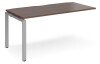 Dams Adapt Bench Desk One Person Extension - 1600 x 800mm - Walnut