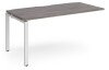 Dams Adapt Bench Desk One Person Extension - 1600 x 800mm - Grey Oak