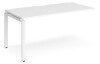 Dams Adapt Bench Desk One Person Extension - 1600 x 800mm - White