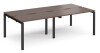 Dams Adapt Bench Desk Four Person Back To Back - 2400 x 1200mm - Walnut